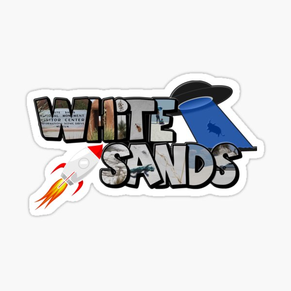 Big Letter White Sands (New Mexico) Sticker