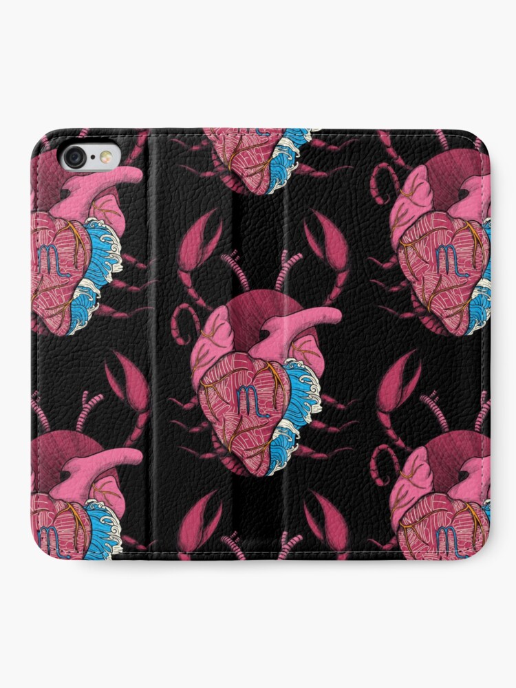 Alternate view of Scorpio Heart iPhone Wallet