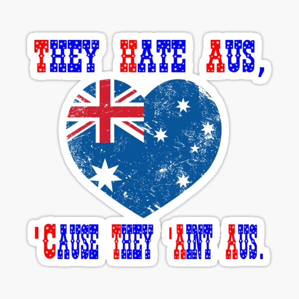 Aperçu de l'œuvre Chemise drôle de l'Australie - Chemise australienne drôle - Drapeau australien - La cause de la haine Aus créée et vendue par Galvanized.