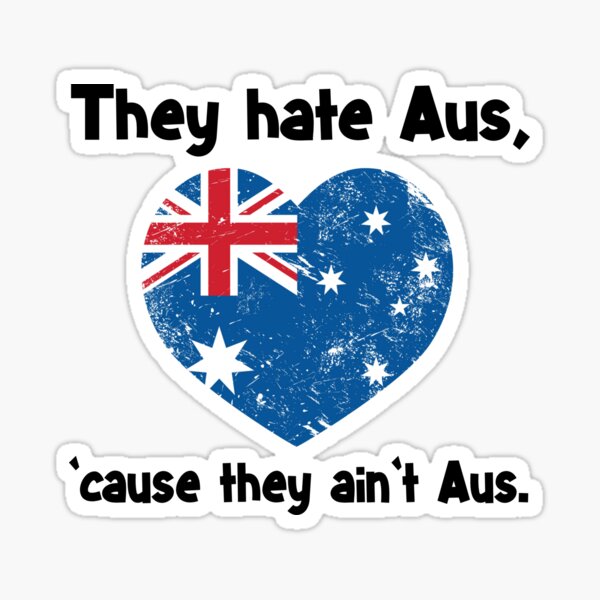 Aperçu de l'œuvre Chemise australienne drôle - chemise de drapeau australien - chemise de jour de l'Australie - la cause de haine Aus ils n'est pas Aus créée et vendue par Galvanized.
