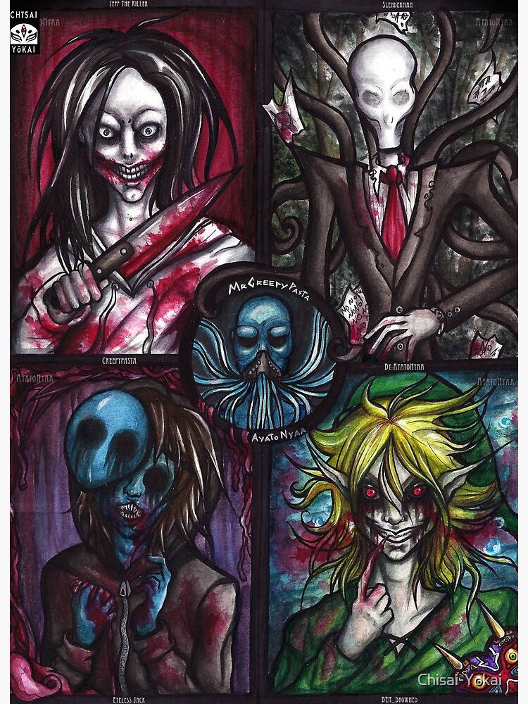 Slenderman Art Board Print by Vanum-Chan