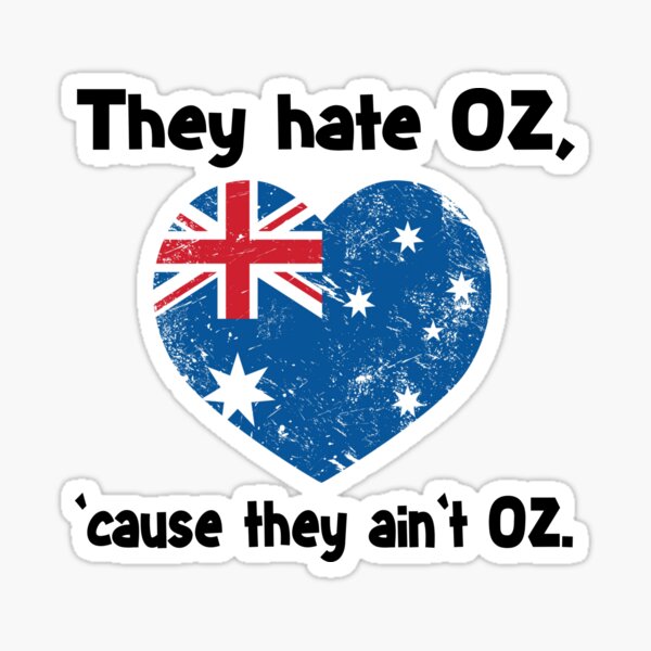 Aperçu de l'œuvre Chemise drôle de l'Australie - Chemise de drapeau australien - Chemise de jour de l'Australie - Ils détestent Oz parce qu'ils ne sont pas Oz créée et vendue par Galvanized.
