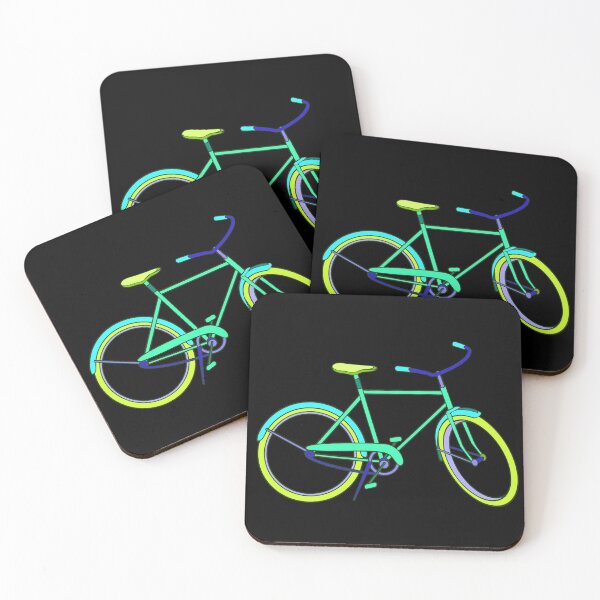 Item preview, Neon Bike with Green and Blue designed and sold by PromoteProgress.