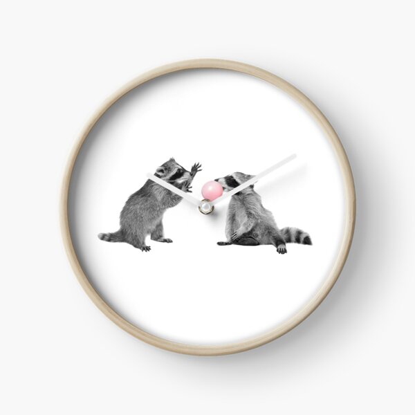Item preview, Cute Fun Raccoons Blowing Bubble Gum designed and sold by ColorFlowArt.