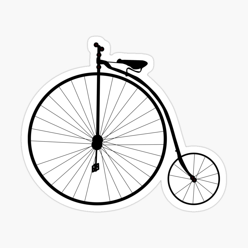 Penny Farthing Bicycle Art Print for Sale by PromoteProgress Redbubble