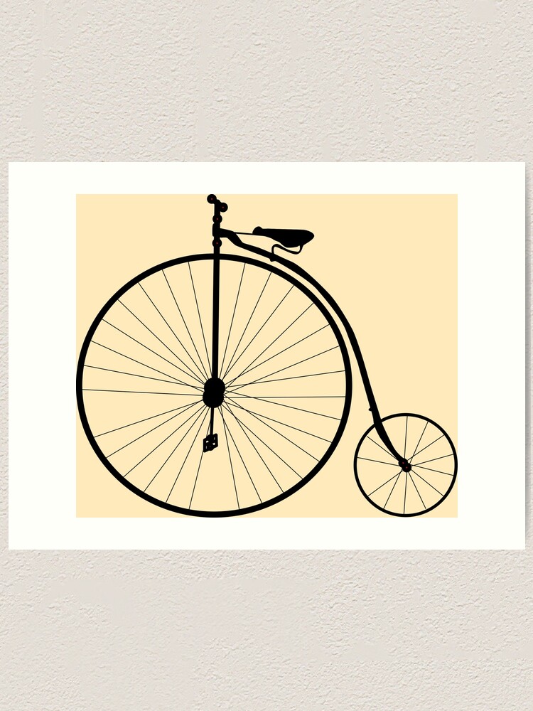 Newest High wheel bicycle, Penny farthing, bicycle, British, old bicycles, wall art, office decoration, vintage,