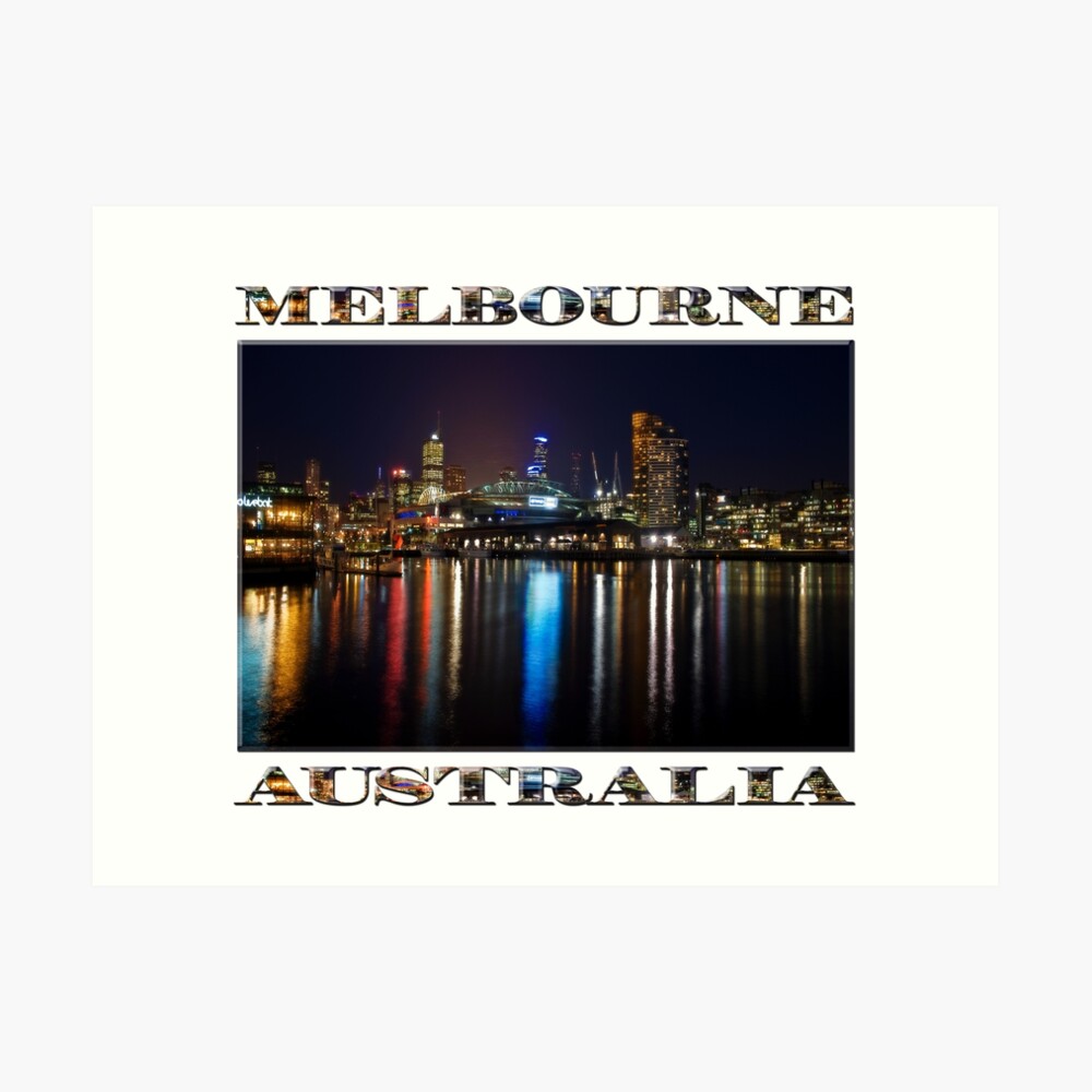 Harbour Lights (poster edition on white) Art Print