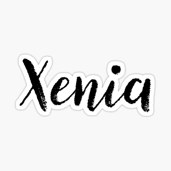 "Xenia Cute Names For Girls Stickers & Shirts" Sticker for Sale by