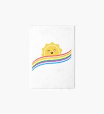 Starry rainbow sunshine Art Board
