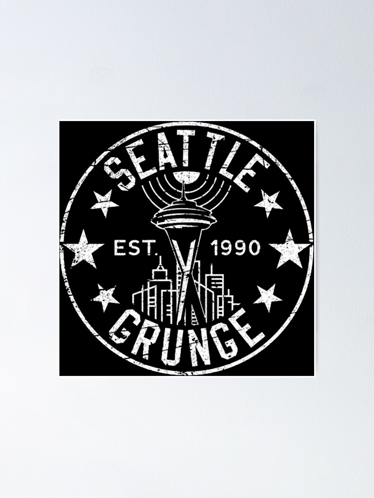 &ldquo;seattle grunge&rdquo; Poster by ibamnemung | Redbubble