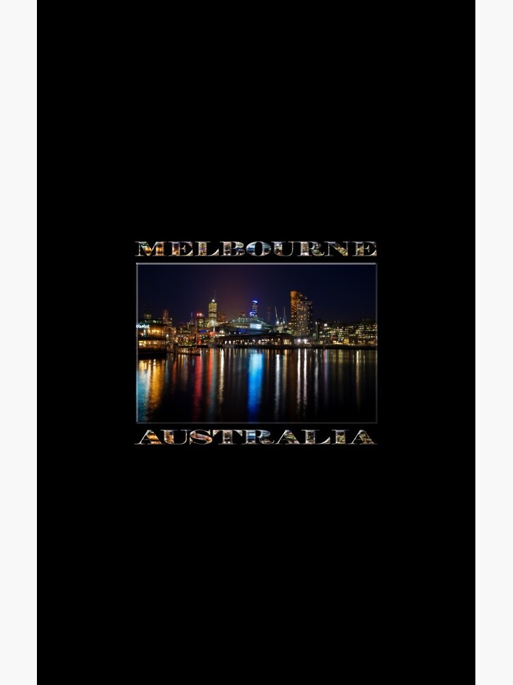 Harbour Lights (poster edition on black) by RayW