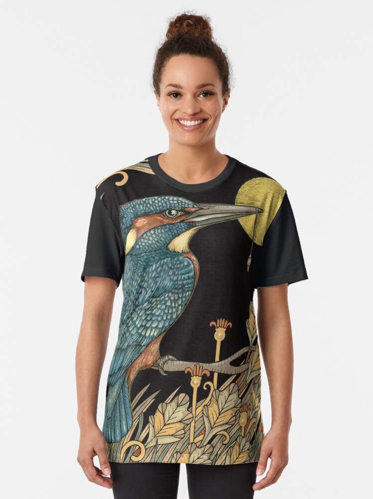 Thumbnail 2 of 5, Graphic T-Shirt, King Fisher designed and sold by AnitaInverarity.