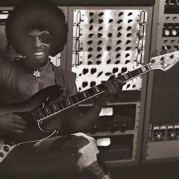 Artwork thumbnail, Sly Stone Playing Bass in the Studio by WarrenPHarris