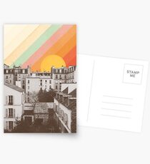 Postales Rainbow Sky Above Paris