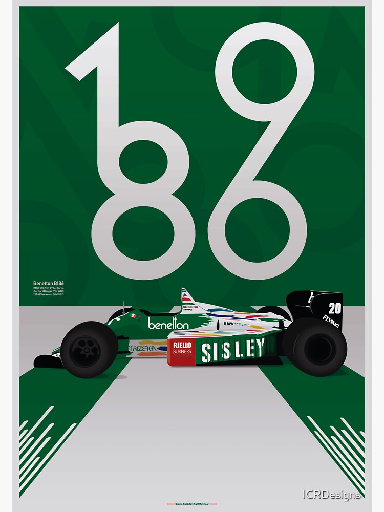 Gerhard Berger Typhoon Benetton F1 BERGER B186