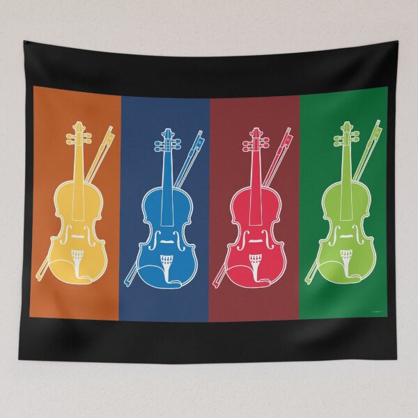Item preview, MUSICAL INSTRUMENTS SILHOUETTES - VIOLIN designed and sold by WOOFANG.