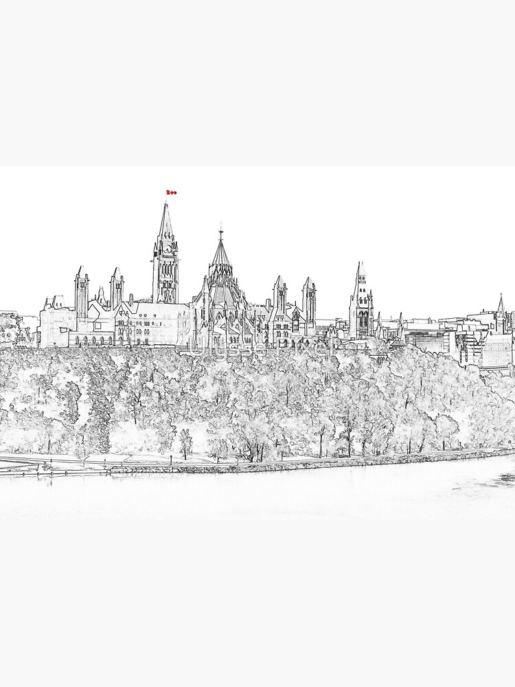 "Parliament Hill in Ottawa" Sticker for Sale by DavidJallaud | Redbubble