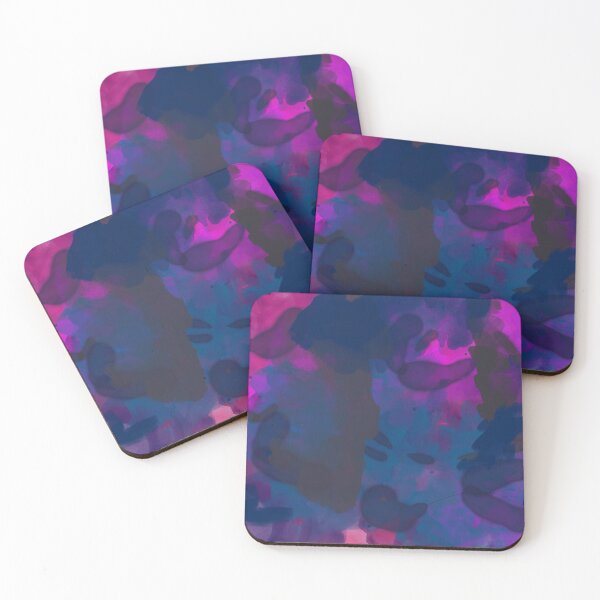 Item preview, Dark Blue Purple Watercolor Spots  designed and sold by Bebichic.