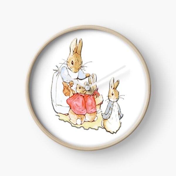 Personajes infantiles. Peter Rabbit. Beatrix Potter. Reloj