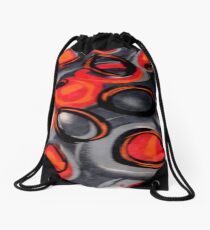 Cloth Orangy Patterns Drawstring Bag