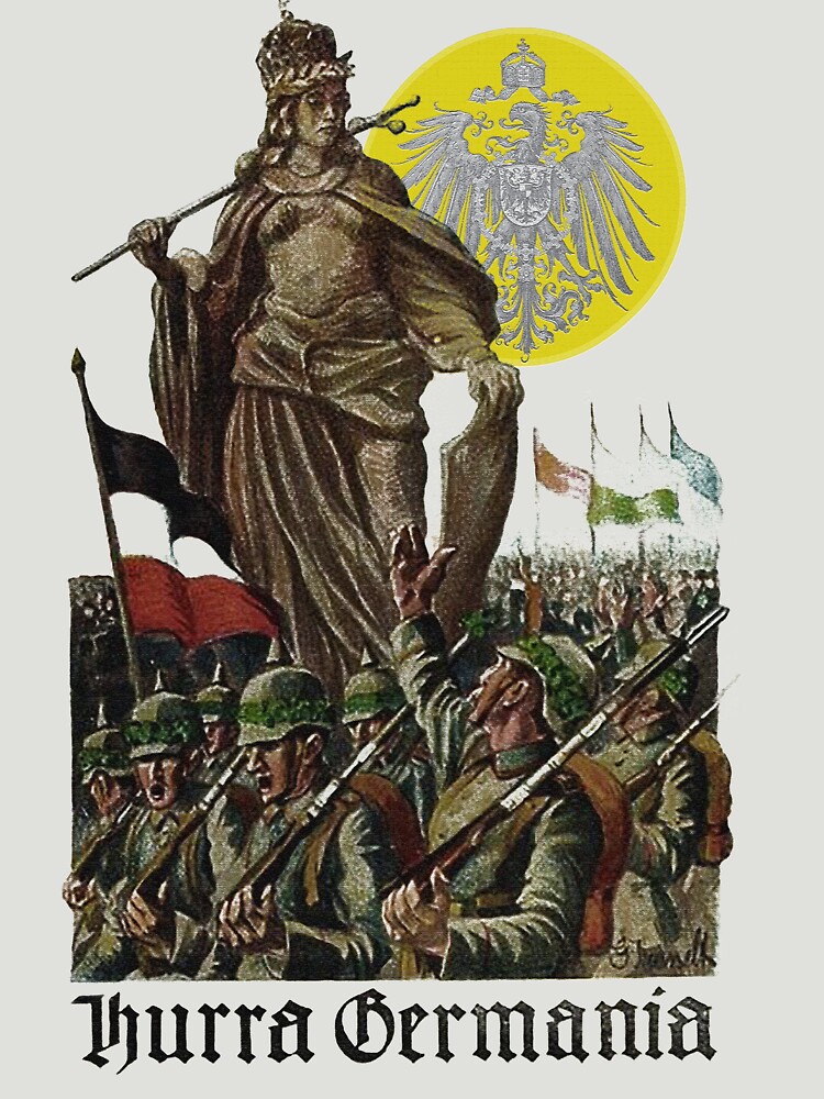 Germania encouraging soldiers.. 1914 by edsimoneit