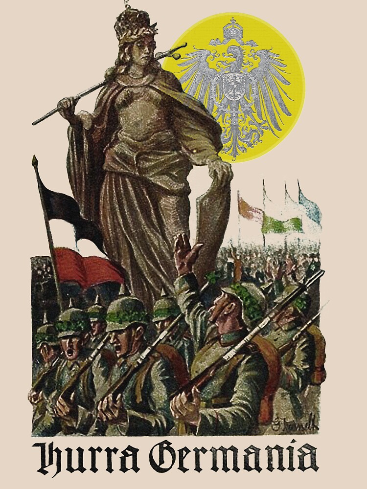 Germania encouraging soldiers.. 1914 by edsimoneit