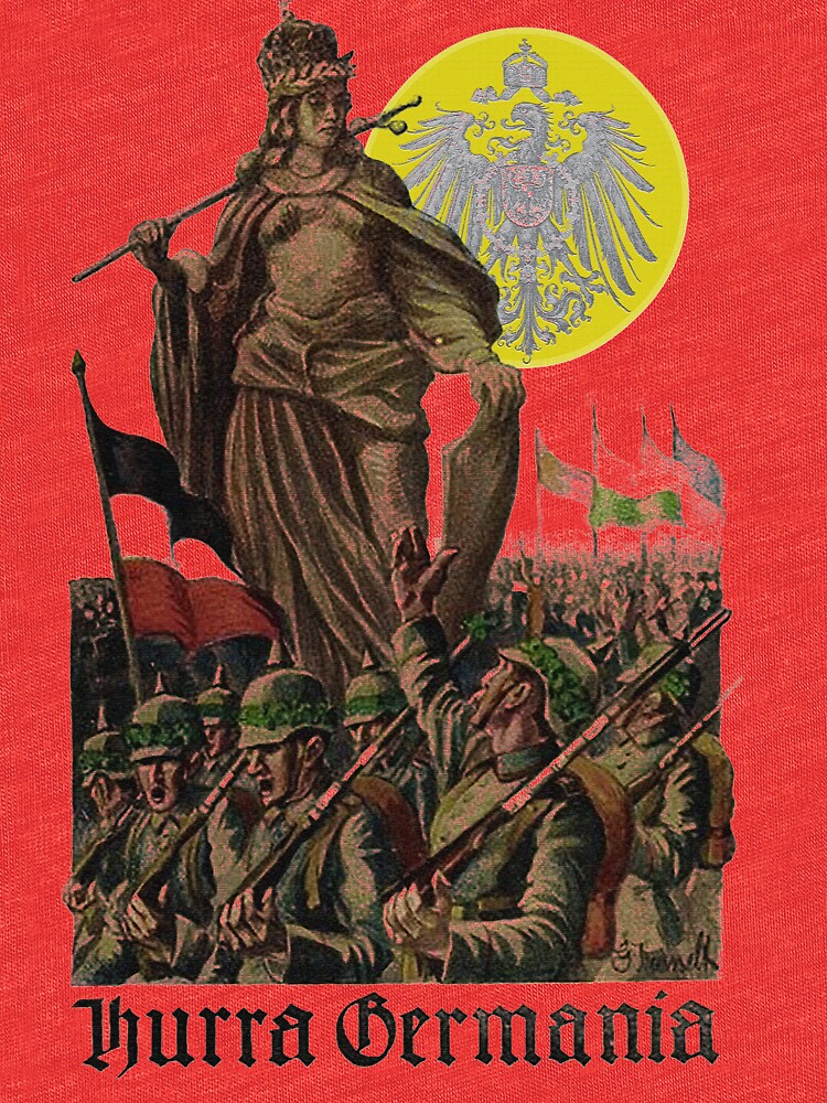 Germania encouraging soldiers.. 1914 by edsimoneit