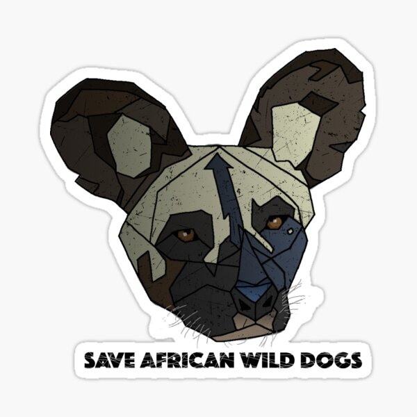 Afrikanischer Wildhund Sticker