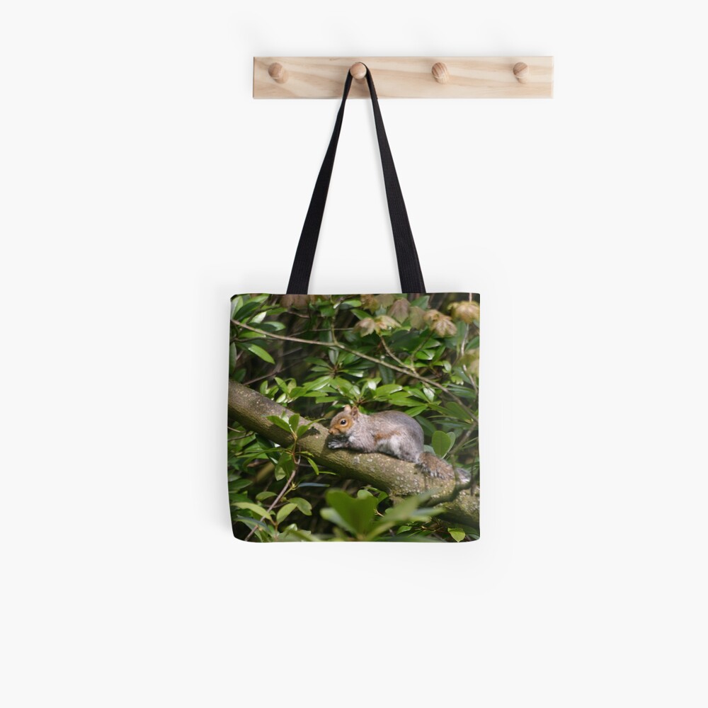 Squirrel on a Branch Tote Bag