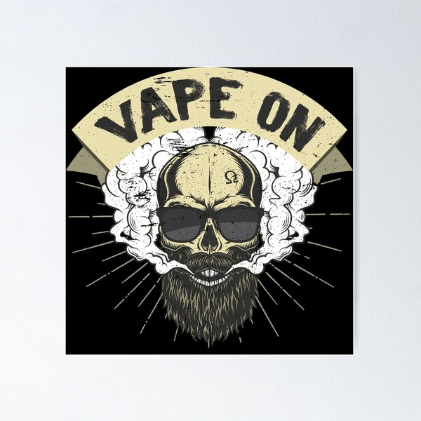 Cloud Chaser - Vaping Bearded Skull - Vape On
