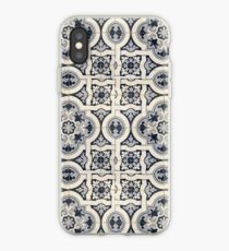 Vinilo o funda para iPhone Azulejos Portugueses Azul Oscuro / Negro Azulejos