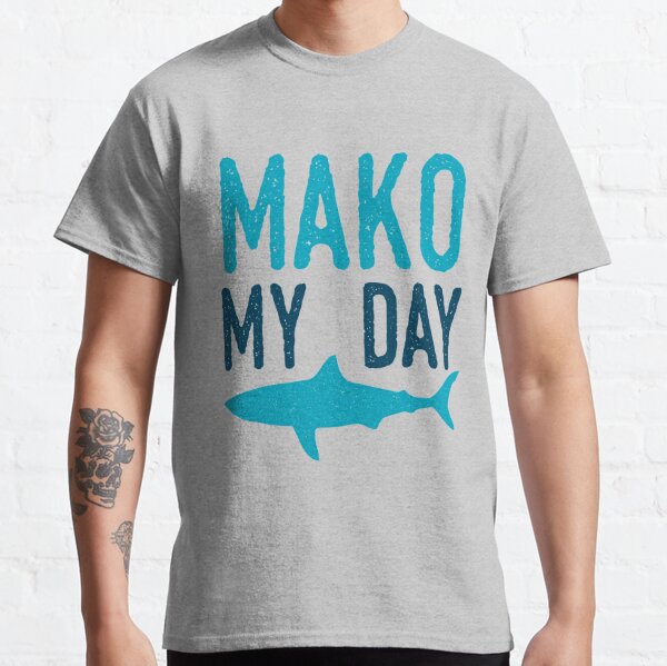 Mako Shark TShirt, Shark Tee Shirt, Men's Fishing Shirt, Fishing