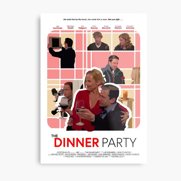 L'affiche du dîner de bureau Impression métallique