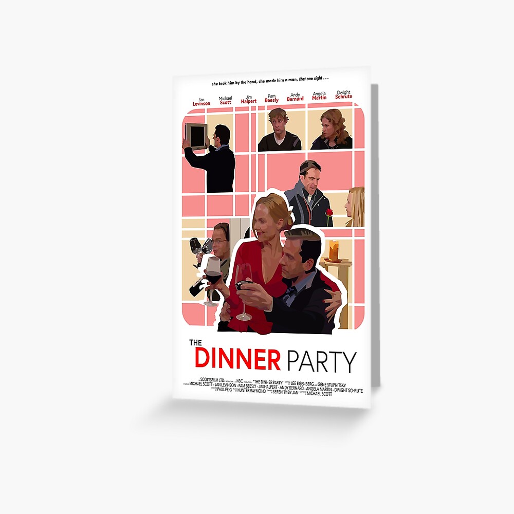 "The Office Dinner Party Poster" Greeting Card by safnawaz | Redbubble