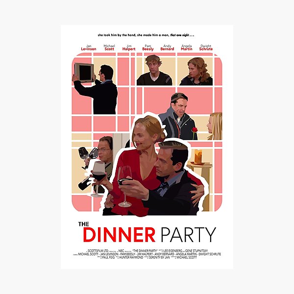 The Office Dinner Party Poster Photographic Print
