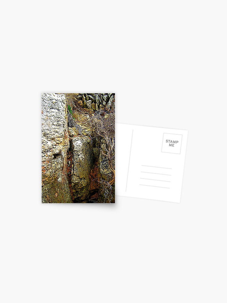 Thumbnail 1 of 2, Postcard, STONE FACES ON THE BEACH designed and sold by TatianaMichaela.