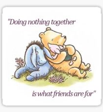Doing nothing together Sticker