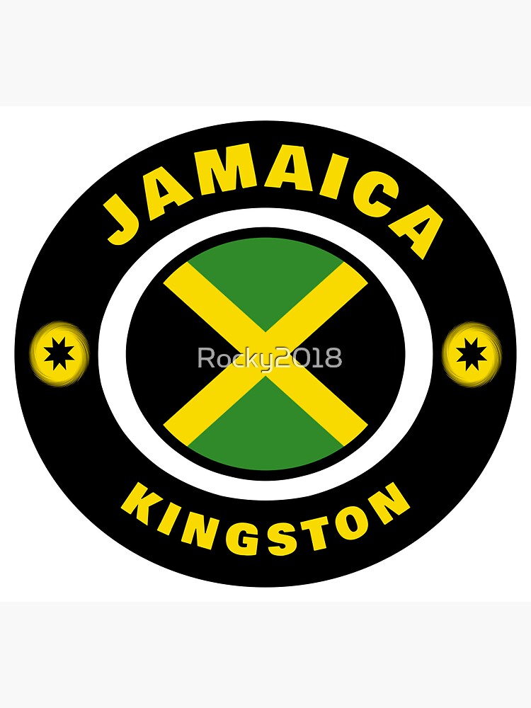 "Jamaica Kingston / national flag flag gift Caribbean" Sticker by