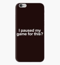 Vinilo o funda para iPhone Hice una pausa en mi juego para esto?