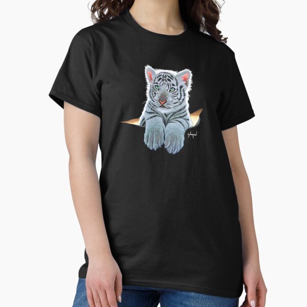 White Tiger Cub, tiger inside Classic T-Shirt