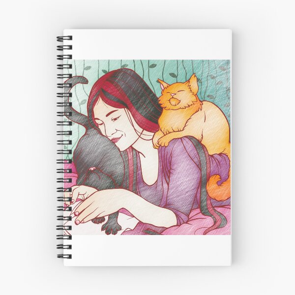 Item preview, Chica con Gatos designed and sold by PETAbstractA.