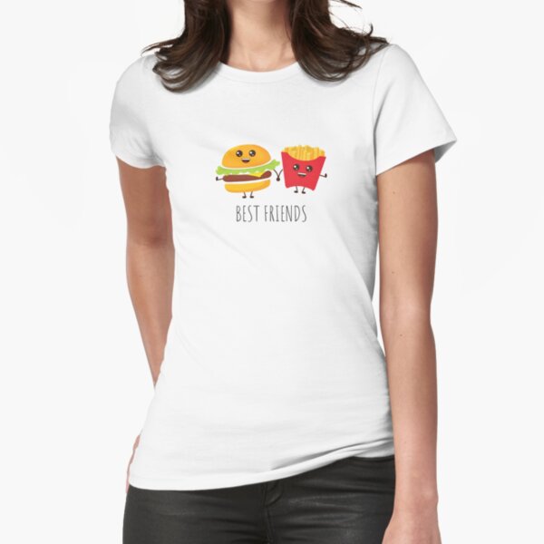 Hamburger Fries Best Friend Shirts  Best Friends Burger Fries Shirt -  Tshirt Women - Aliexpress