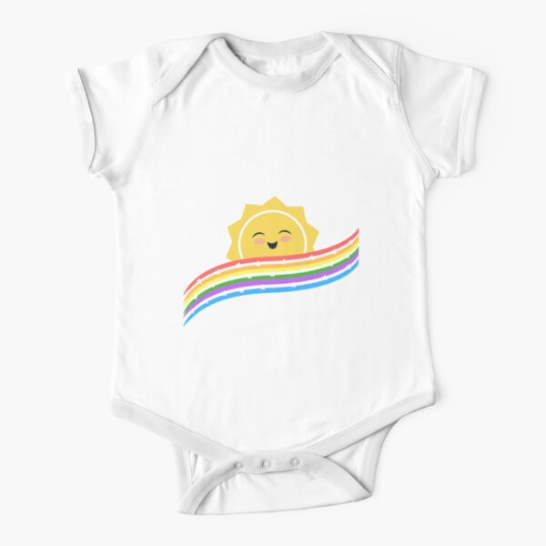 Starry rainbow sunshine Short Sleeve Baby One-Piece