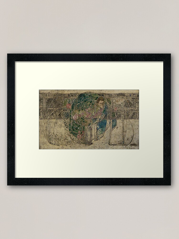 Alternate view of Margaret Macdonald. The Sleeping Princess. Glasgow Style, Glasgow School. Framed Art Print