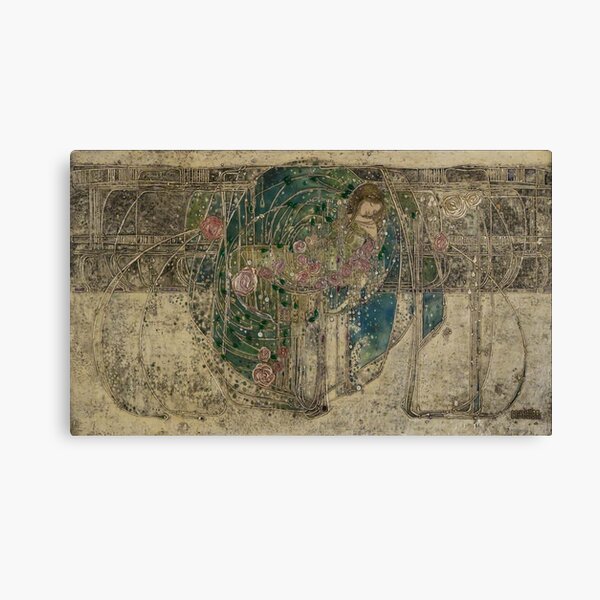 Margaret Macdonald. The Sleeping Princess. Glasgow Style, Glasgow School. Canvas Print