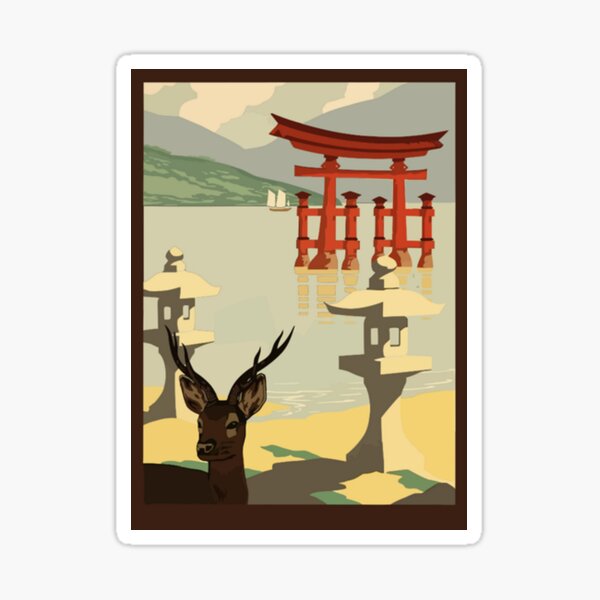 Item preview, Miyajima Torii vector image designed and sold by Redbooster.