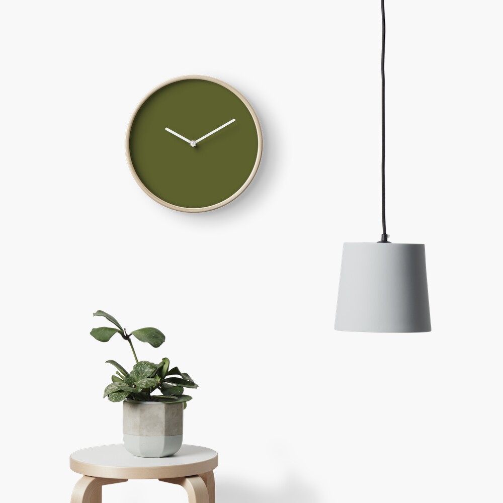 Dark Terrarium Moss Green Fashion Color Trends Spring Summer 2019 Clock