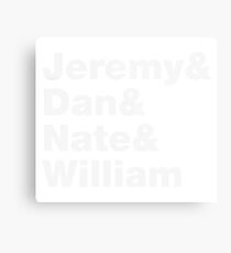 Sunny Day Real Estate Tribute Helvetica List Metal Print