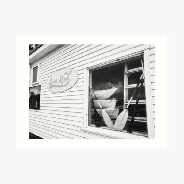Days Bay Boat Shed Art Print
