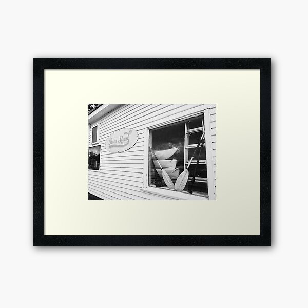 Days Bay Boat Shed Framed Art Print